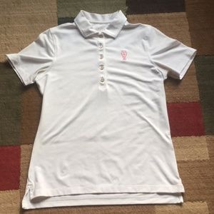 Peter Millar Short Sleeve Golf Polo White